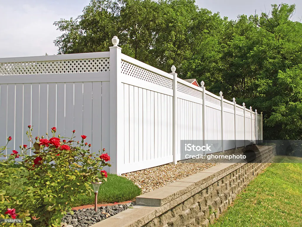 Vinyl fence setup